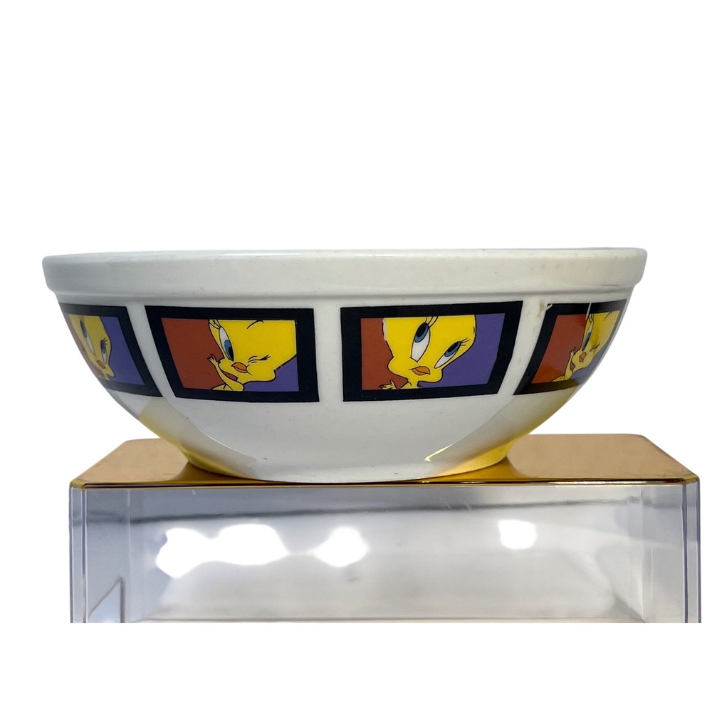 Vintage 1999 Gibson Looney Tunes Tweety Bird Ceramic‎ Cereal Soup Y2K Bowl